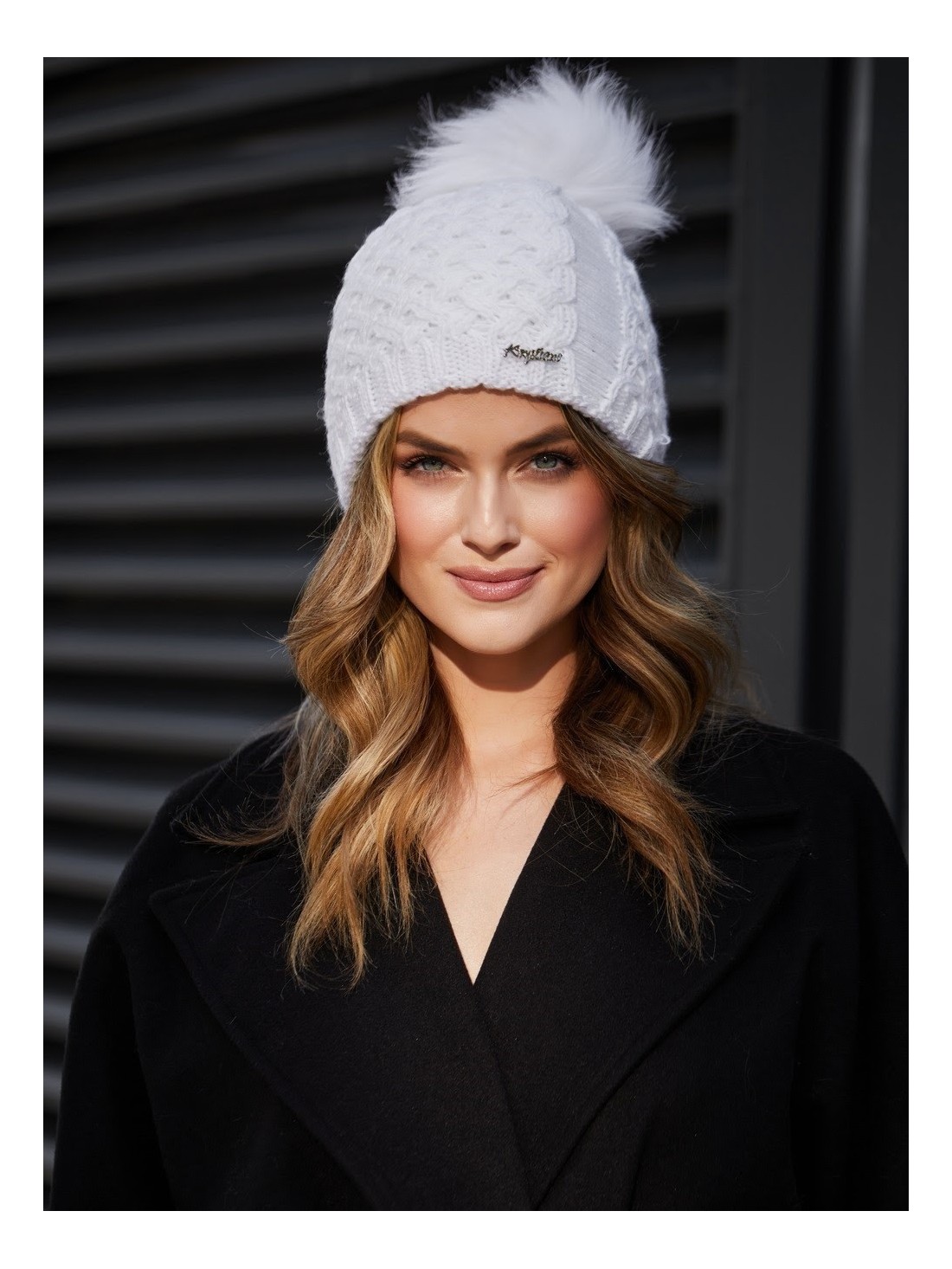 White winter hat C15 - Online store - Boutique